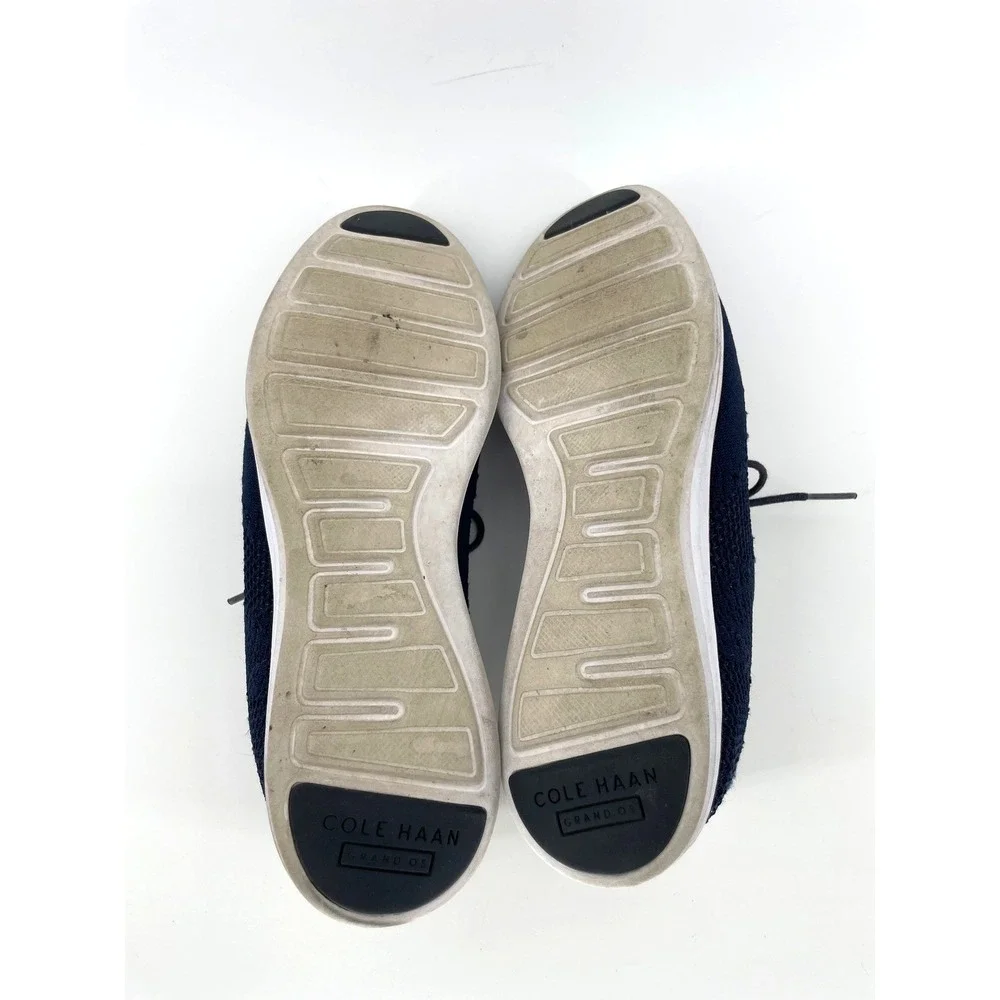 Cole‎ Haan OriginalGrand Knit Wingtip Oxford Shoes Womens 8B Blue Silver